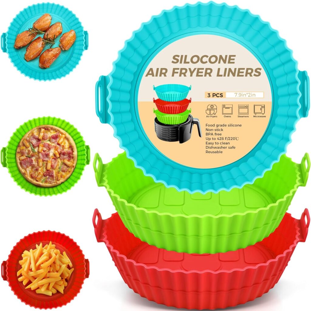 silicone air fryer liners